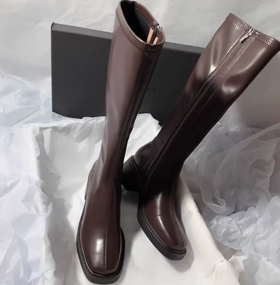 Velmora Tall Leather Boots