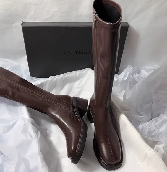 Velmora Tall Leather Boots