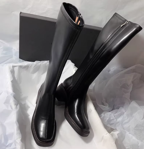 Velmora Tall Leather Boots