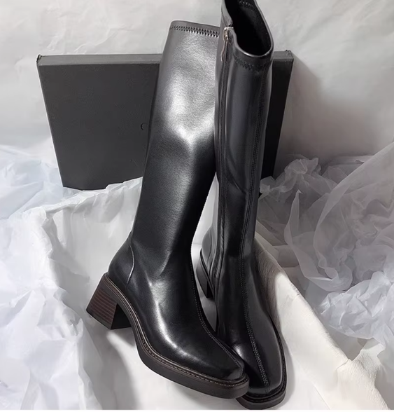 Velmora Tall Leather Boots
