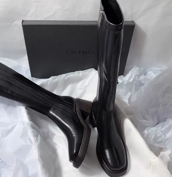 Velmora Tall Leather Boots