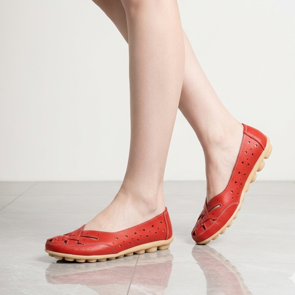 AirFlex Comfort Leather Flats