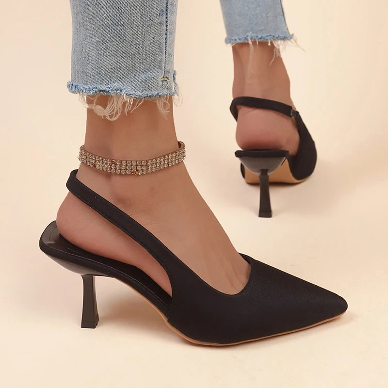 MidnightGrace Slingback Heels