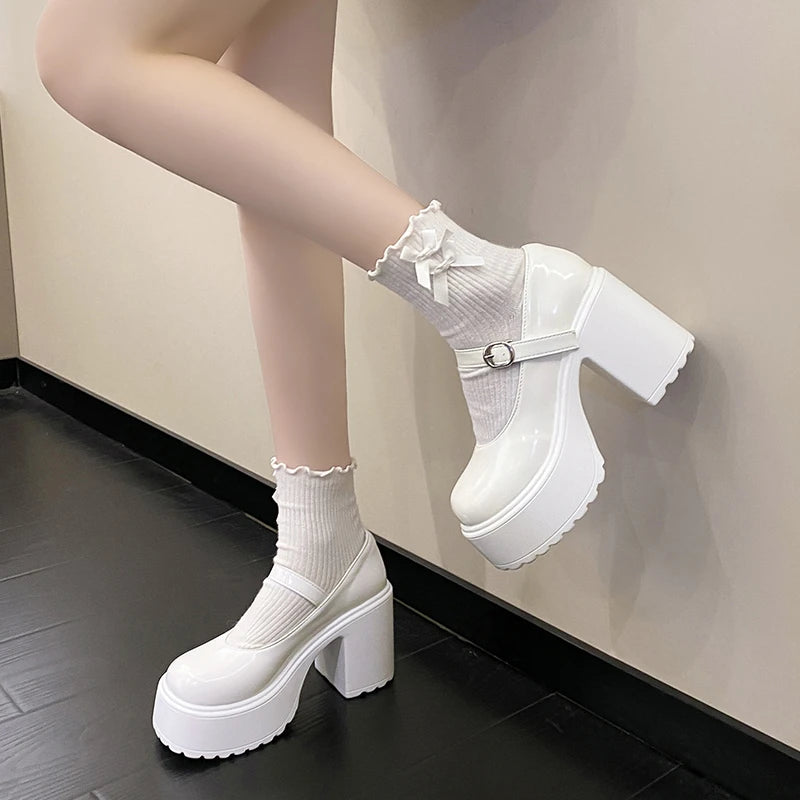 UrbanDoll Platform Mary Jane Heels