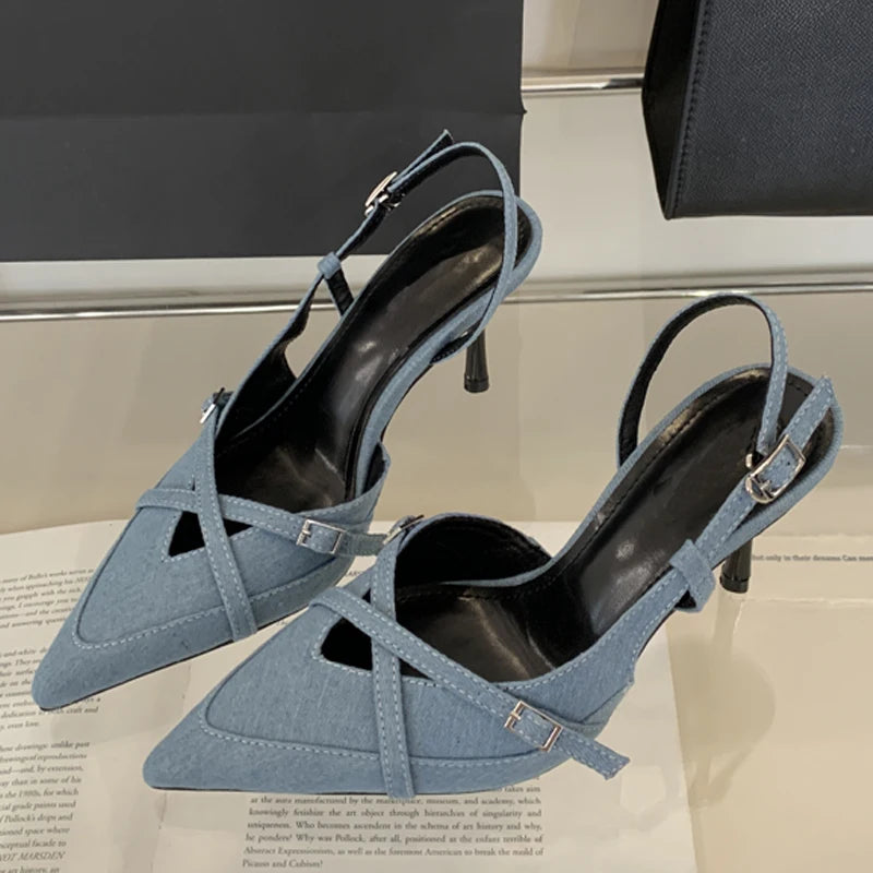 EleganceLine Strappy Slingback Heels