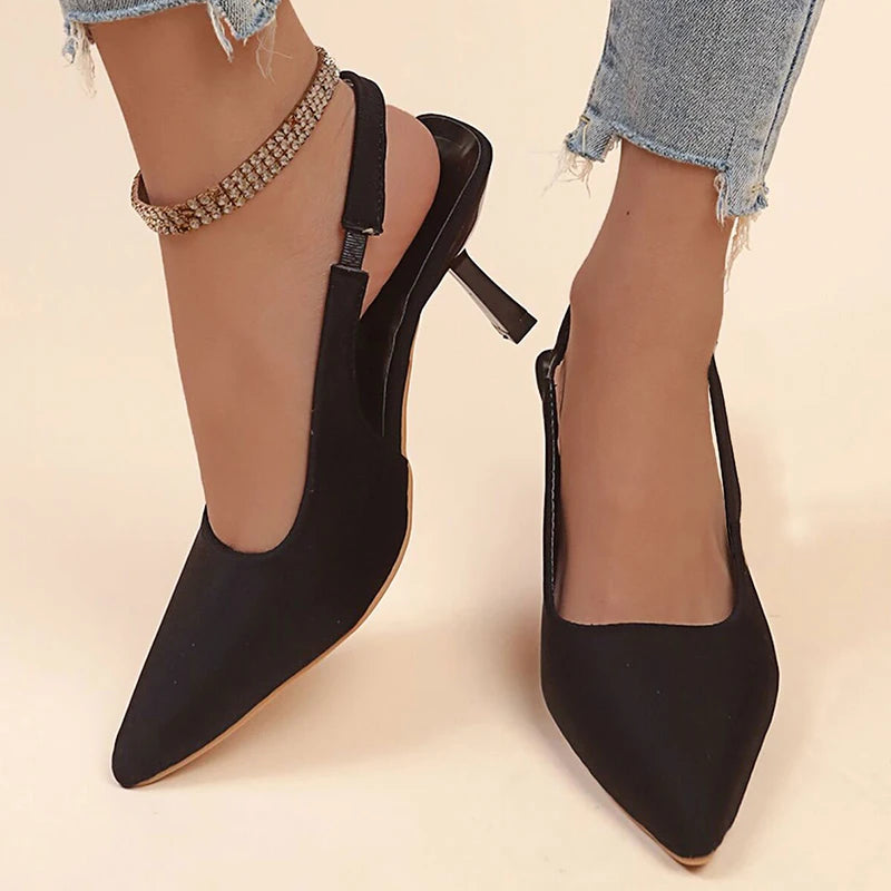 MidnightGrace Slingback Heels