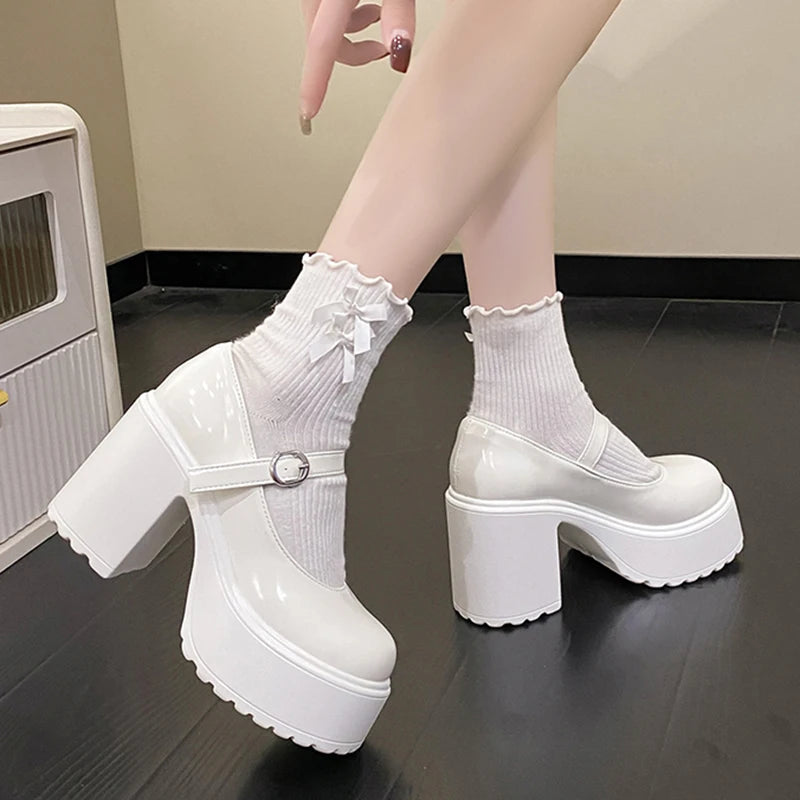 UrbanDoll Platform Mary Jane Heels