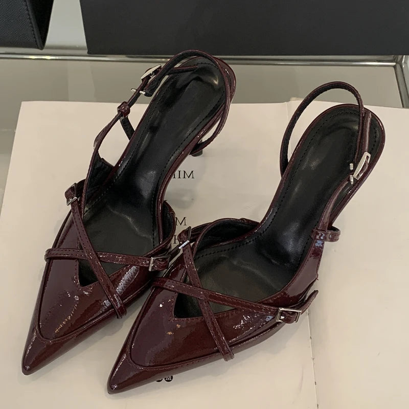 EleganceLine Strappy Slingback Heels