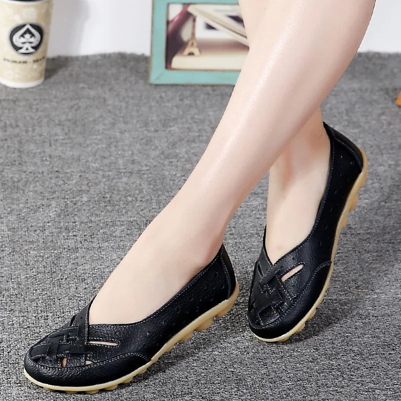 AirFlex Comfort Leather Flats