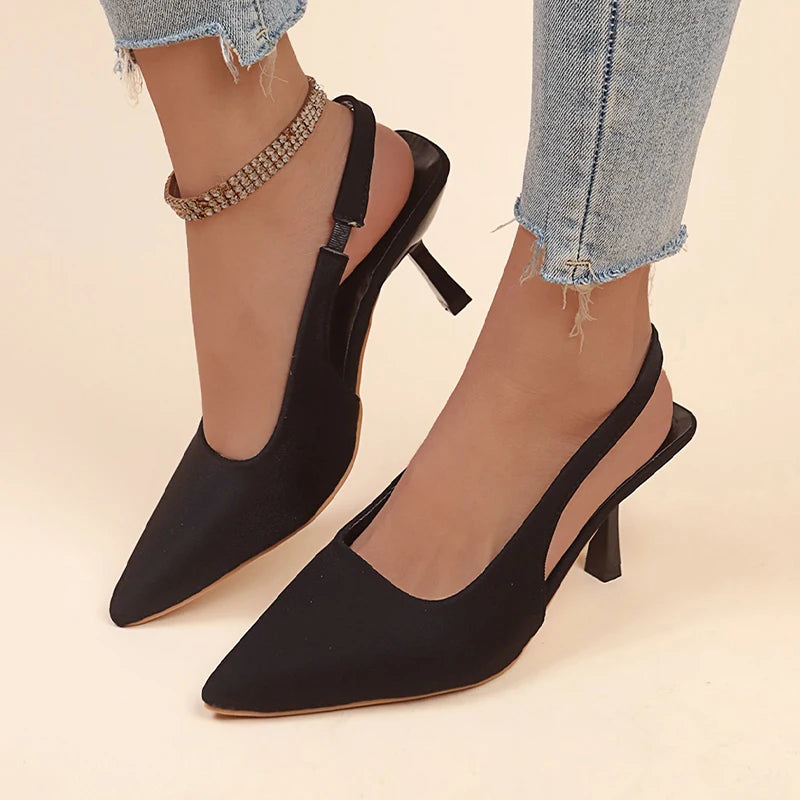 MidnightGrace Slingback Heels